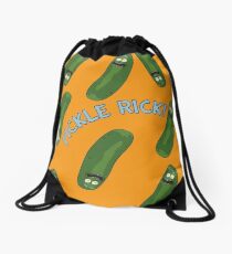 much pickle rick Drawstring Bag