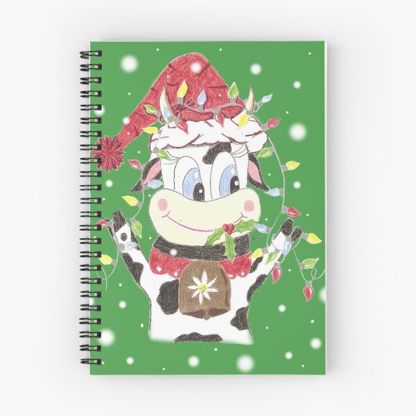 Item preview, Snowbell the cow and the Christmas lights designed and sold by iCraftCafe.