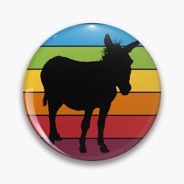 Item preview, Rainbow Donkey Colorful Mule Lover designed and sold by Delightfully Cynical.