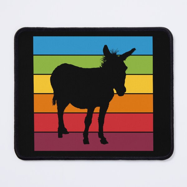 Item preview, Rainbow Donkey Colorful Mule Lover designed and sold by Delightfully Cynical.