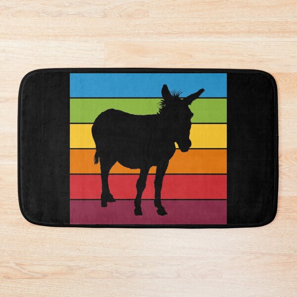 Item preview, Rainbow Donkey Colorful Mule Lover designed and sold by Delightfully Cynical.