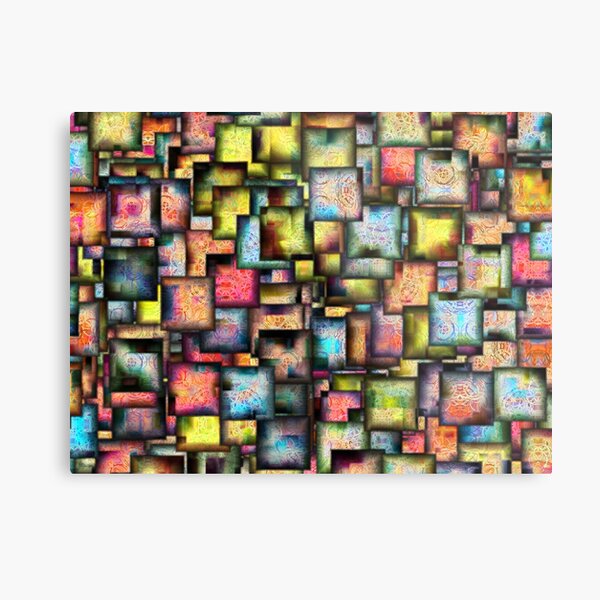 Psychedelic town Metal Print
