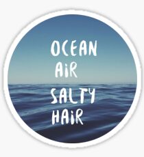 Ocean Air, Salty Hair Sticker Sticker