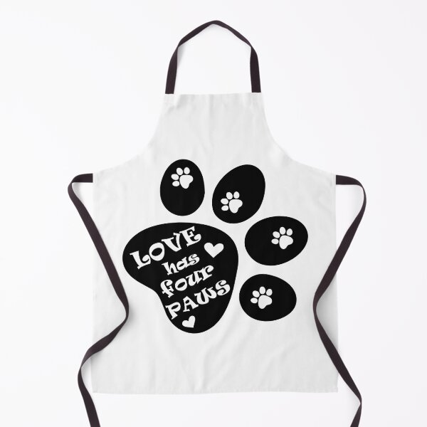 Item preview, Love has four paws - Simple text illustration - Black designed and sold by pixelspantry.