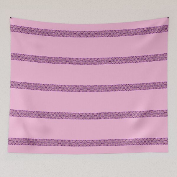 Item preview, Stripes Pattern Boho Vibes Abstract Lines on a Soft Pink Background designed and sold by Beachy.