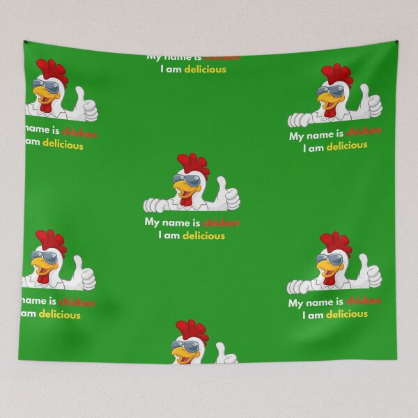 Item preview, My name is chicken, I am delicious, love chicken designed and sold by pookamon14.