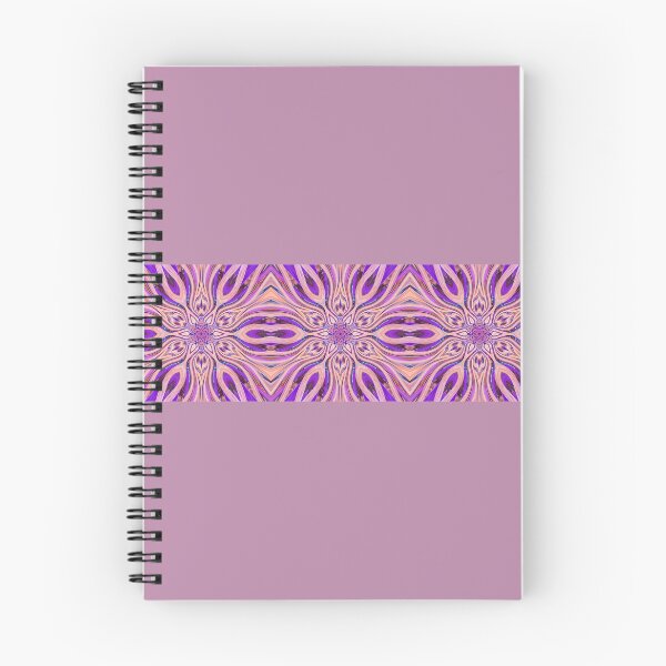 Item preview, Abstract Flowers Pattern Boho Vibes in a Thick Single Stripe on a Lilac Background designed and sold by Beachy.