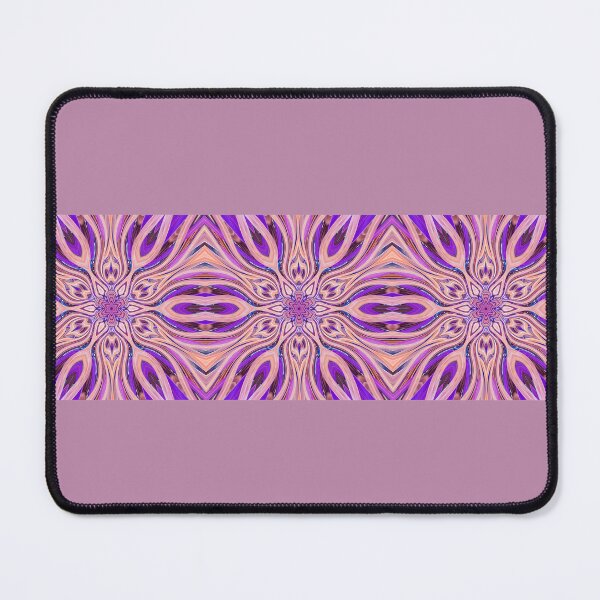 Item preview, Abstract Flowers Pattern Boho Vibes in a Thick Single Stripe on a Lilac Background designed and sold by Beachy.