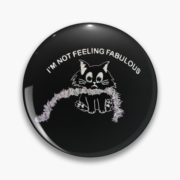 Item preview, I'm not feeling fabulous - Embroidered organic T-shirt or baby tee harry merch kitten wearing a Lilac boa designed and sold by FelixKelly746.
