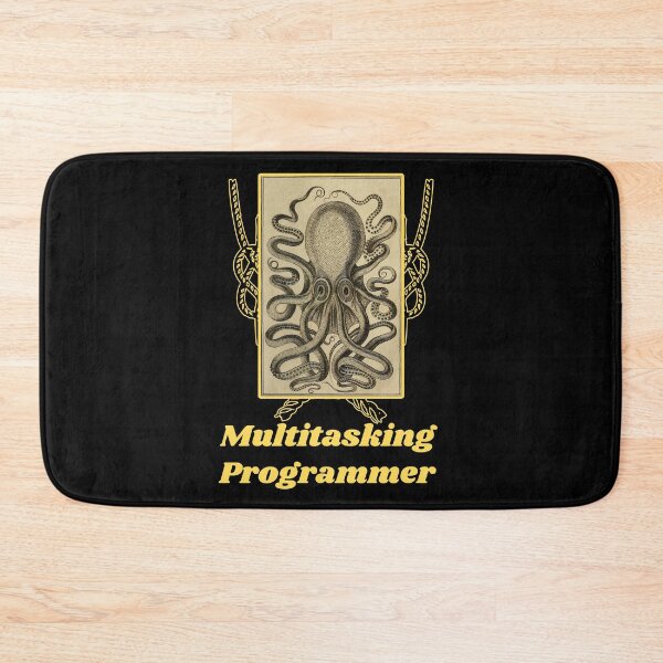 Item preview, 'Multitasking Programmer' Old Book Octopus Graphic - Funny Quotes Designs for T-shirts, stickers and other accessories designed and sold by Ridiculam Toga.