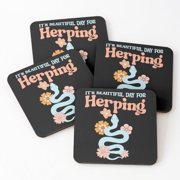 Item preview, It's Beautiful Day for Herping Groovy Herpetology  designed and sold by Digital Story Time.