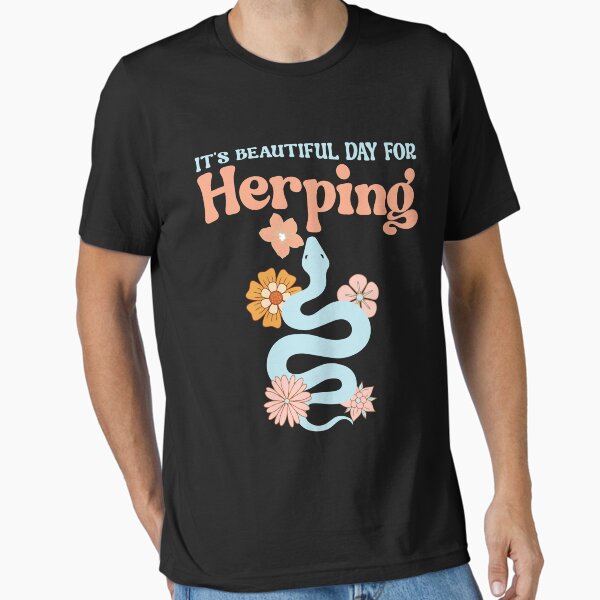Item preview, It's Beautiful Day for Herping Groovy Herpetology  designed and sold by Digital Story Time.