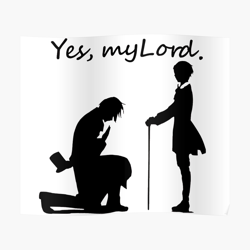 Yes My Lord Kuroshitsuji Sticker For Sale By Otakupapercraft Redbubble