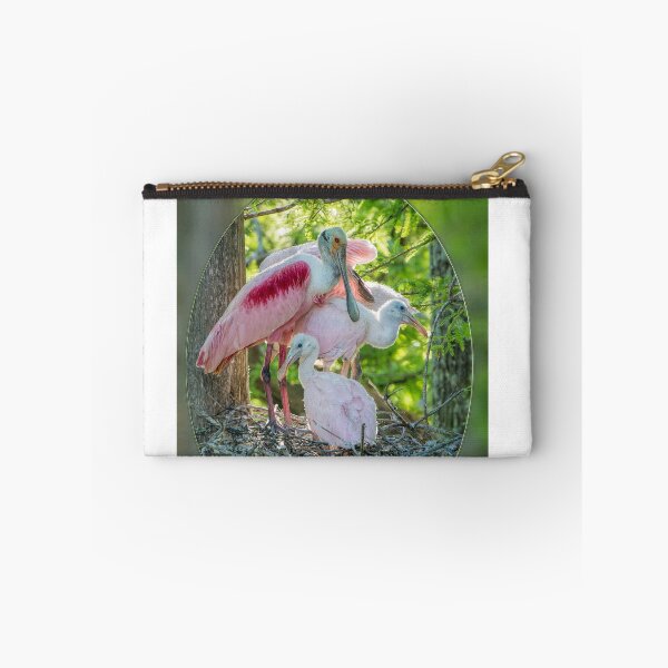 Item preview, Roseate Spoonbill and Chicks at Evangeline Parish Louisiana Rookery designed and sold by Bonnie T.  Barry.