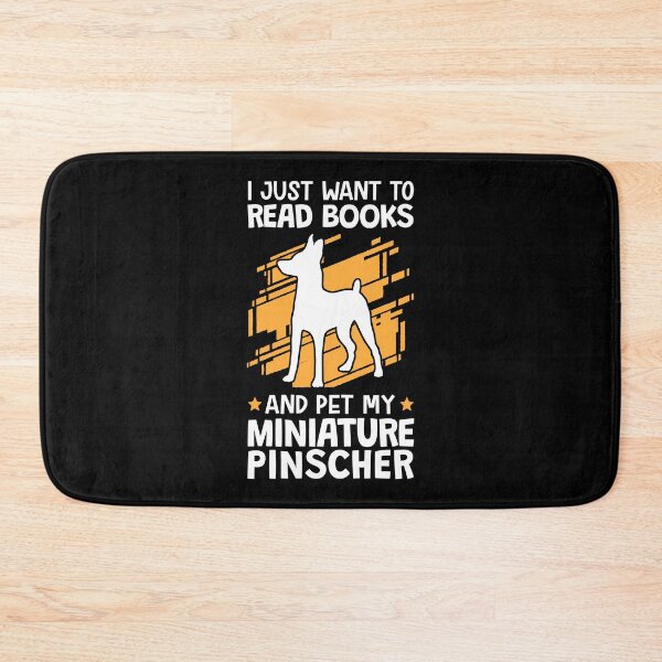 Aperçu de l'œuvre Pinscher nain caresser et lire Pinscher créée et vendue par madgrfx.