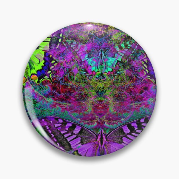 Item preview, Luminous Butter Flight (butterfly, butterflies, psychedelic) designed and sold by Discordant Dreams Art.