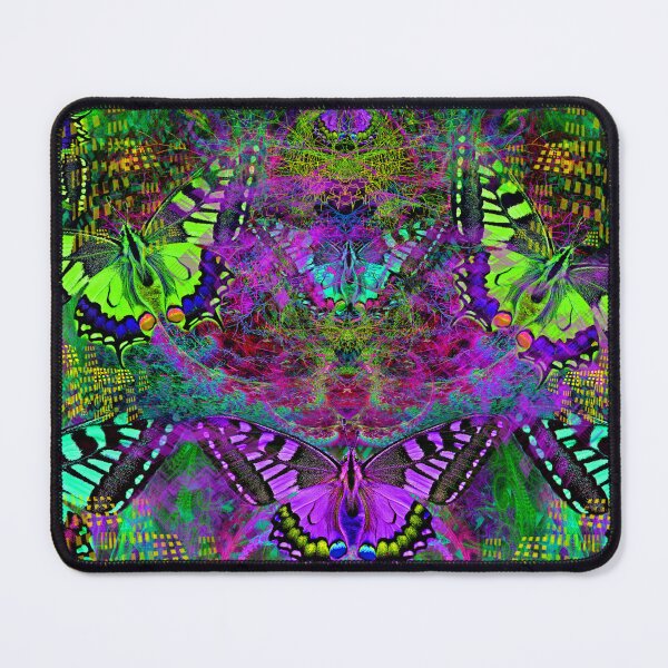 Item preview, Luminous Butter Flight (butterfly, butterflies, psychedelic) designed and sold by Discordant Dreams Art.