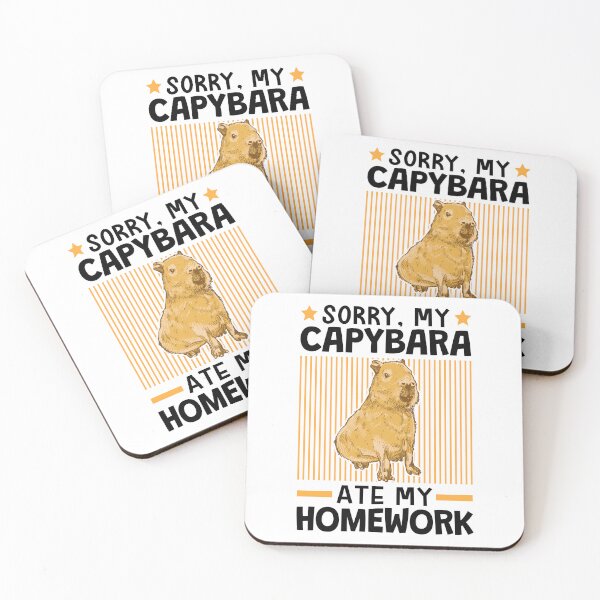 Item preview, Capybara ate my homework designed and sold by madgrfx.