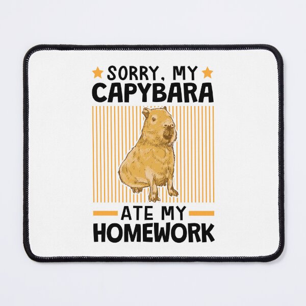 Item preview, Capybara ate my homework designed and sold by madgrfx.