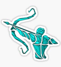 Low poly saggitarius zodiac sign Sticker