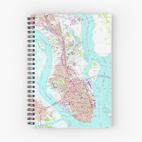 Item preview, Vintage Map of Charleston South Carolina (1958) designed and sold by BravuraMedia.