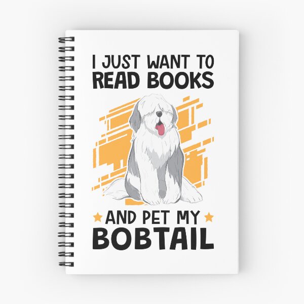 Item preview, Reading books and petting Bobtail German Shepherd designed and sold by madgrfx.
