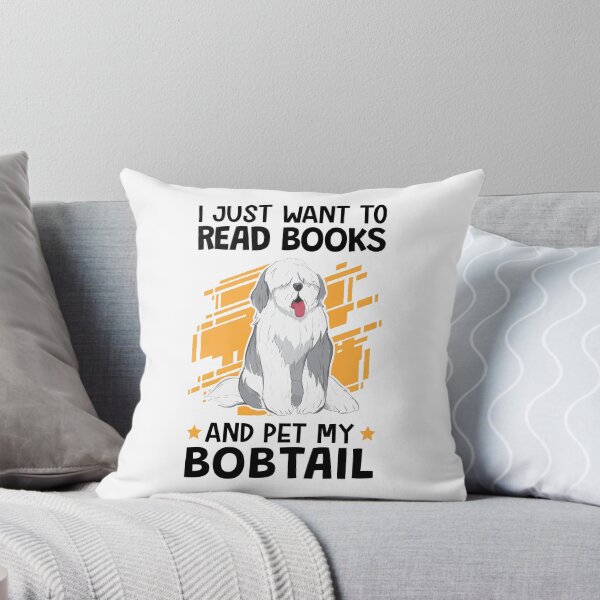 Item preview, Reading books and petting Bobtail German Shepherd designed and sold by madgrfx.