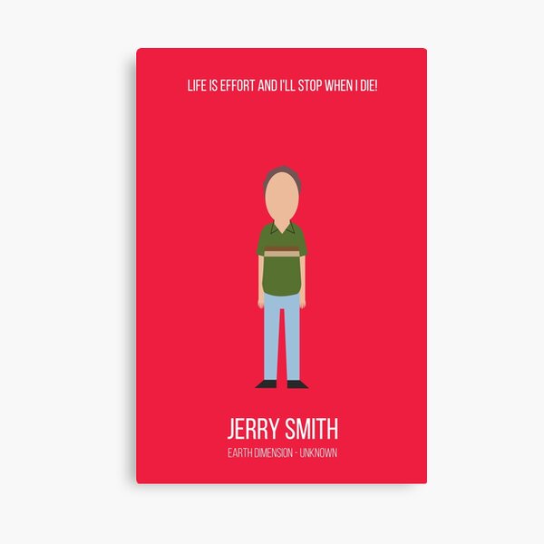 Minimalist Jerry Smith Canvas Print