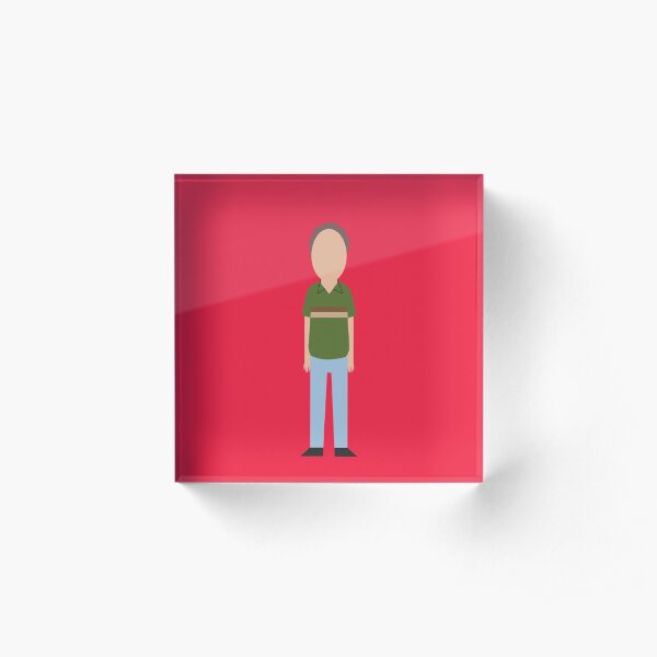 Minimalist Jerry Smith Acrylic Block
