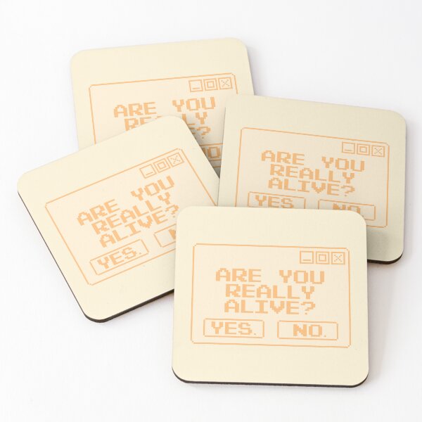 Item preview, ARE YOU REALLY ALIVE? Orange designed and sold by everything4eva.