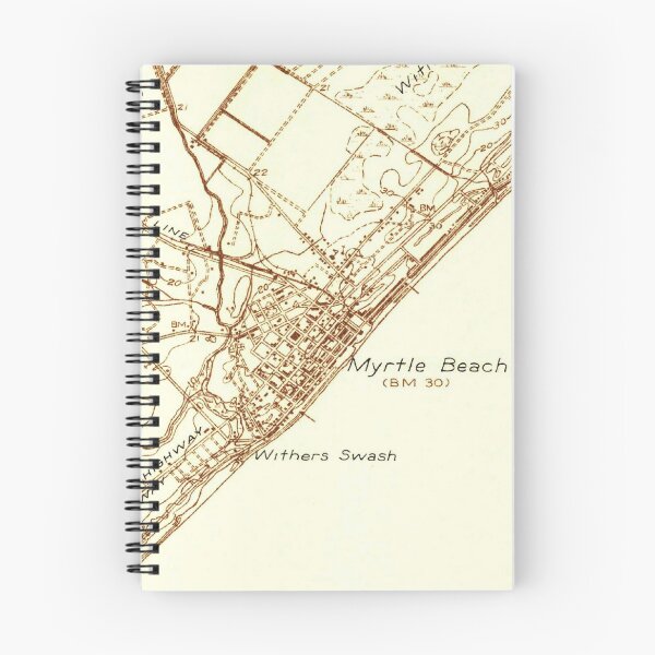 Item preview, Vintage Map of Myrtle Beach South Carolina (1937) designed and sold by BravuraMedia.