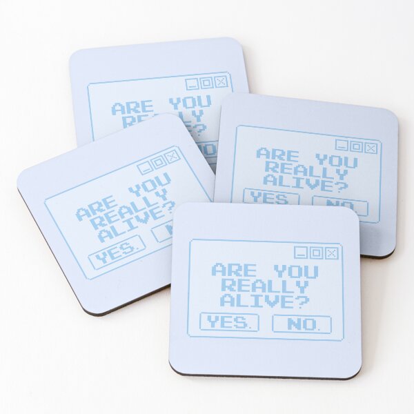 Item preview, ARE YOU REALLY ALIVE? Blue designed and sold by everything4eva.