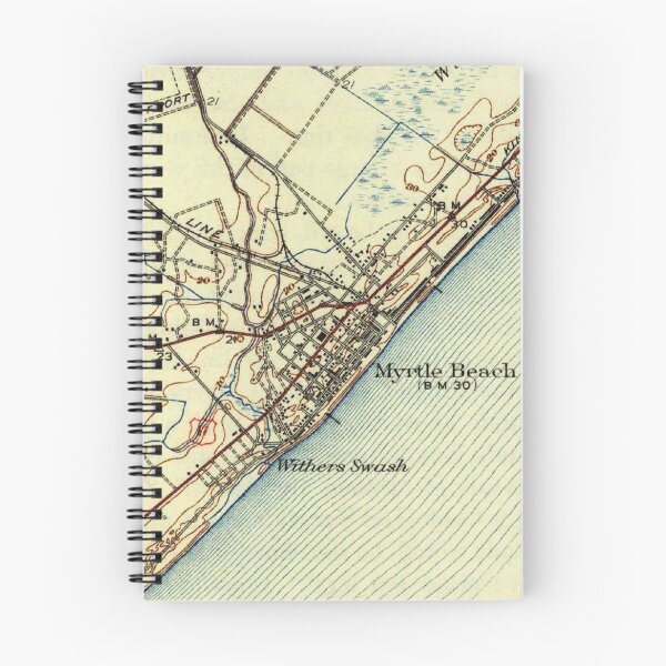 Item preview, Vintage Map of Myrtle Beach South Carolina (1940) designed and sold by BravuraMedia.