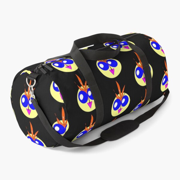 Item preview, weird round yellow bird face with orange crown designed and sold by Nnone.