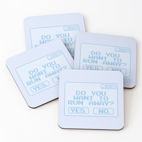 Item preview, DO YOU WANT TO RUN AWAY? Blue designed and sold by everything4eva.
