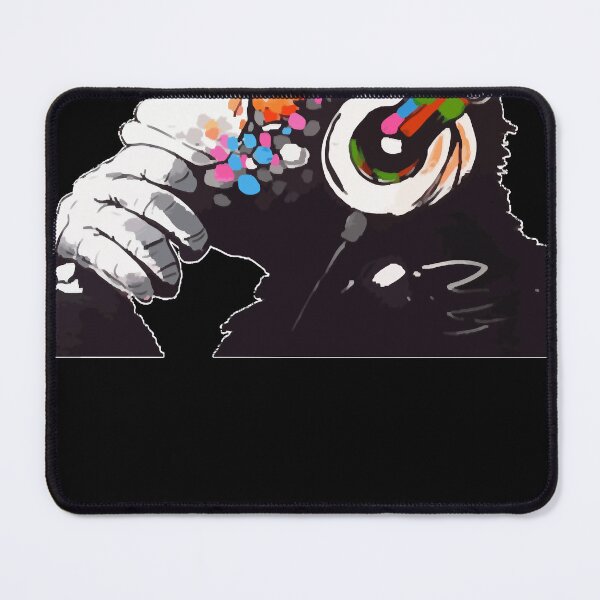 Item preview, BanksyBANKSY DJ Monkey Thinker Classic designed and sold by cheyawiley.