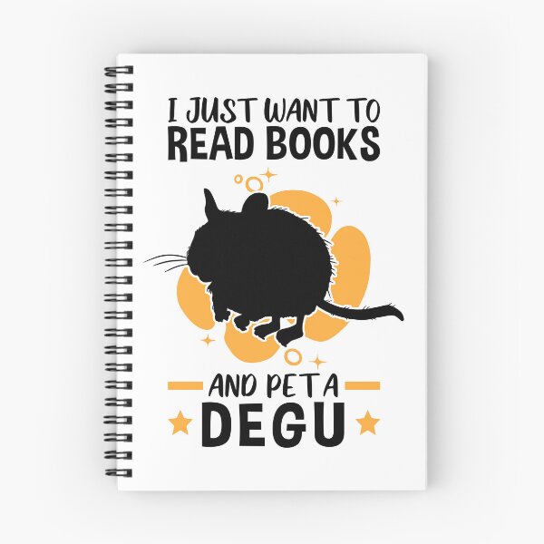 Item preview, Reading books and petting degus rodent designed and sold by madgrfx.