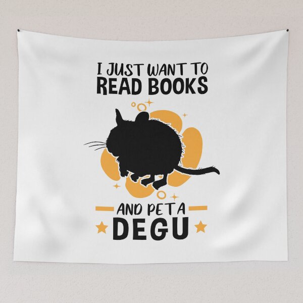 Item preview, Reading books and petting degus rodent designed and sold by madgrfx.