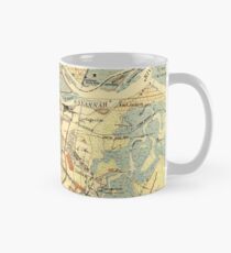 Vintage Karte von Savannah Georgia (1942) Tasse (Standard)