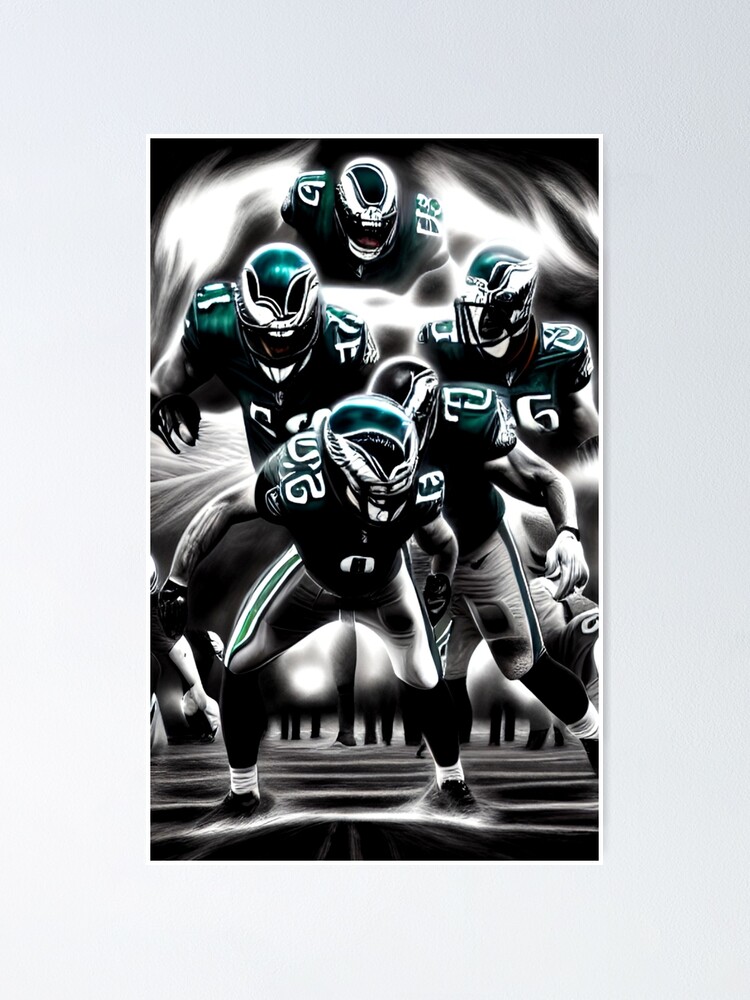 Philadelphia Eagles Team Mascot End Zone Framed Poster