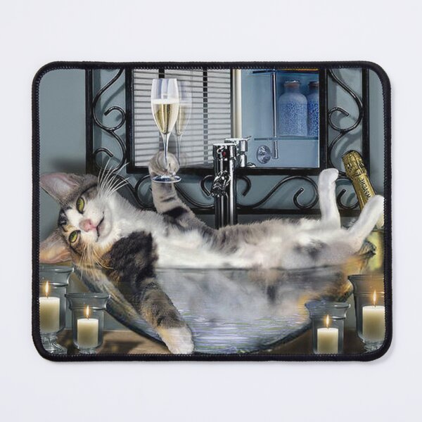 Item preview, Funny pet print with a tipsy kitty designed and sold by mielania.