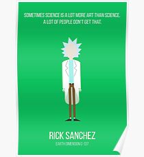 Póster Minimalista Rick Sanchez