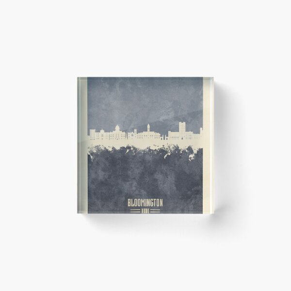 Item preview, Bloomington Indiana Skyline designed and sold by ArtPrints.