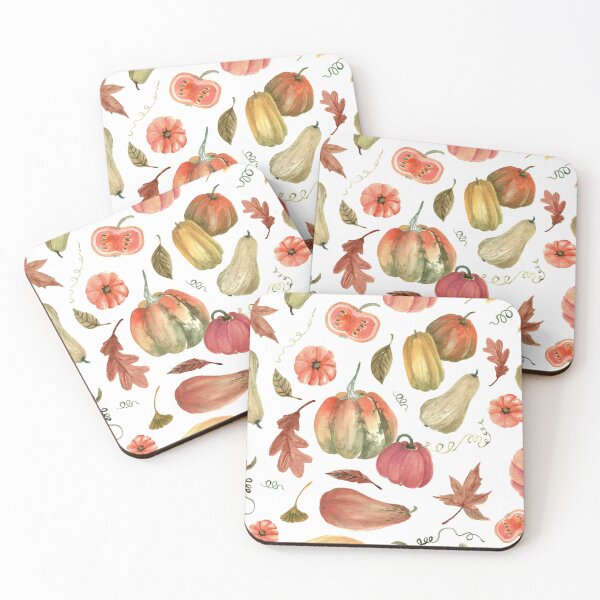 Item preview, Watercolor pumpkins - Autumn composition designed and sold by papierquarell.
