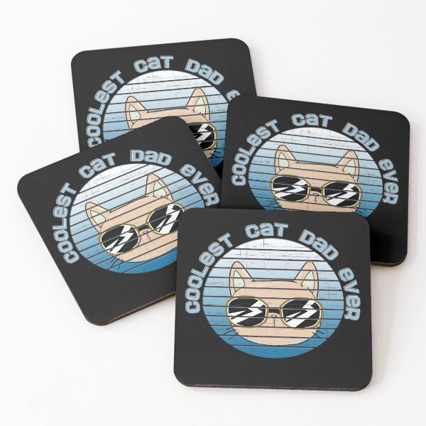 Item preview, Coolest Cat Dad Ever Retro designed and sold by DabGraphic.