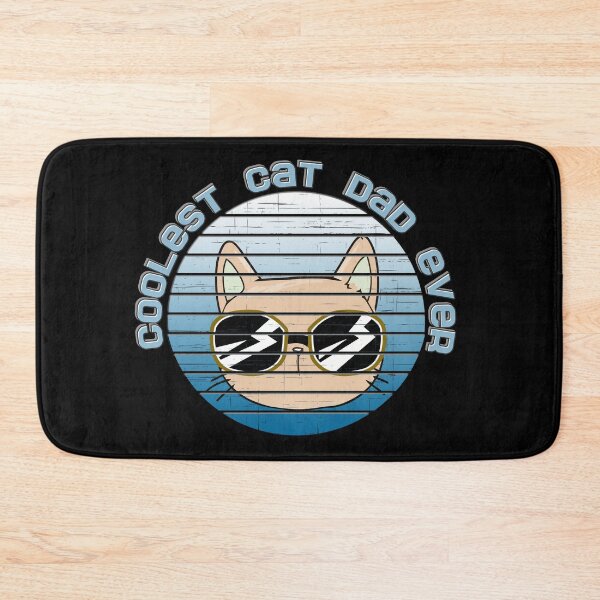 Item preview, Coolest Cat Dad Ever Retro designed and sold by DabGraphic.