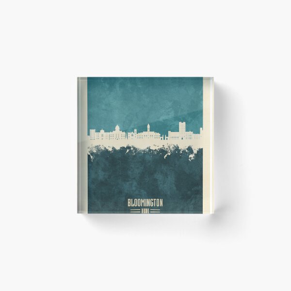 Item preview, Bloomington Indiana Skyline designed and sold by ArtPrints.