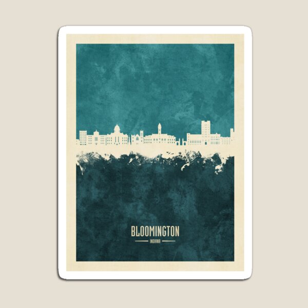 Item preview, Bloomington Indiana Skyline designed and sold by ArtPrints.
