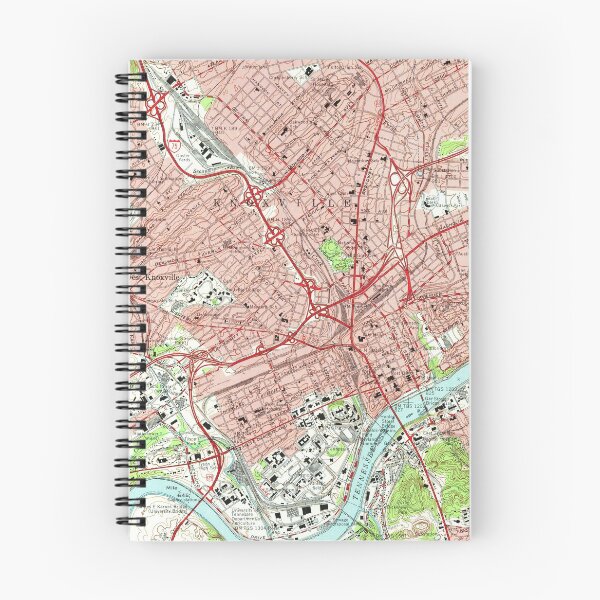 Item preview, Vintage Map of Knoxville Tennessee (1966) designed and sold by BravuraMedia.