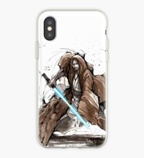 Jedi Knight from Star Wars with calligraphy iPhone Case